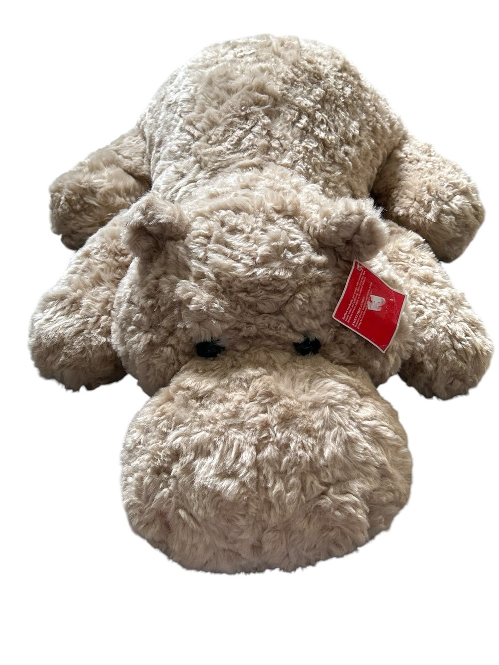 NWT 20 Inch Tan Hippo Plush From FAO Schwarz